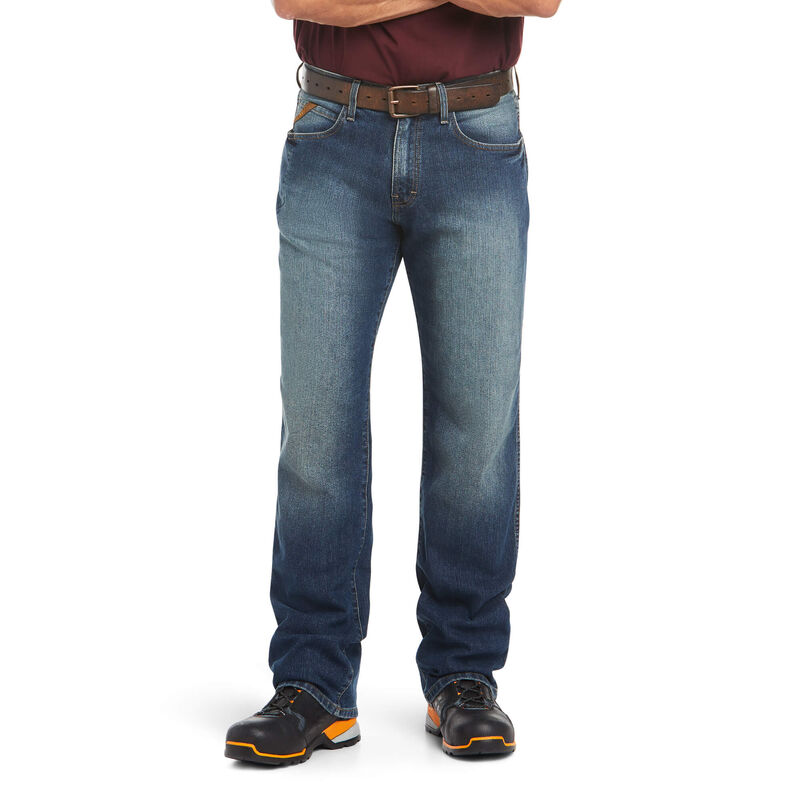 Ariat Jeans Herren - Rebar M3 Loose Durastretch Basic Stackable Straight Leg Blau ( ORGHJ-5902 )